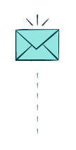 Stappen iconen envelop 1