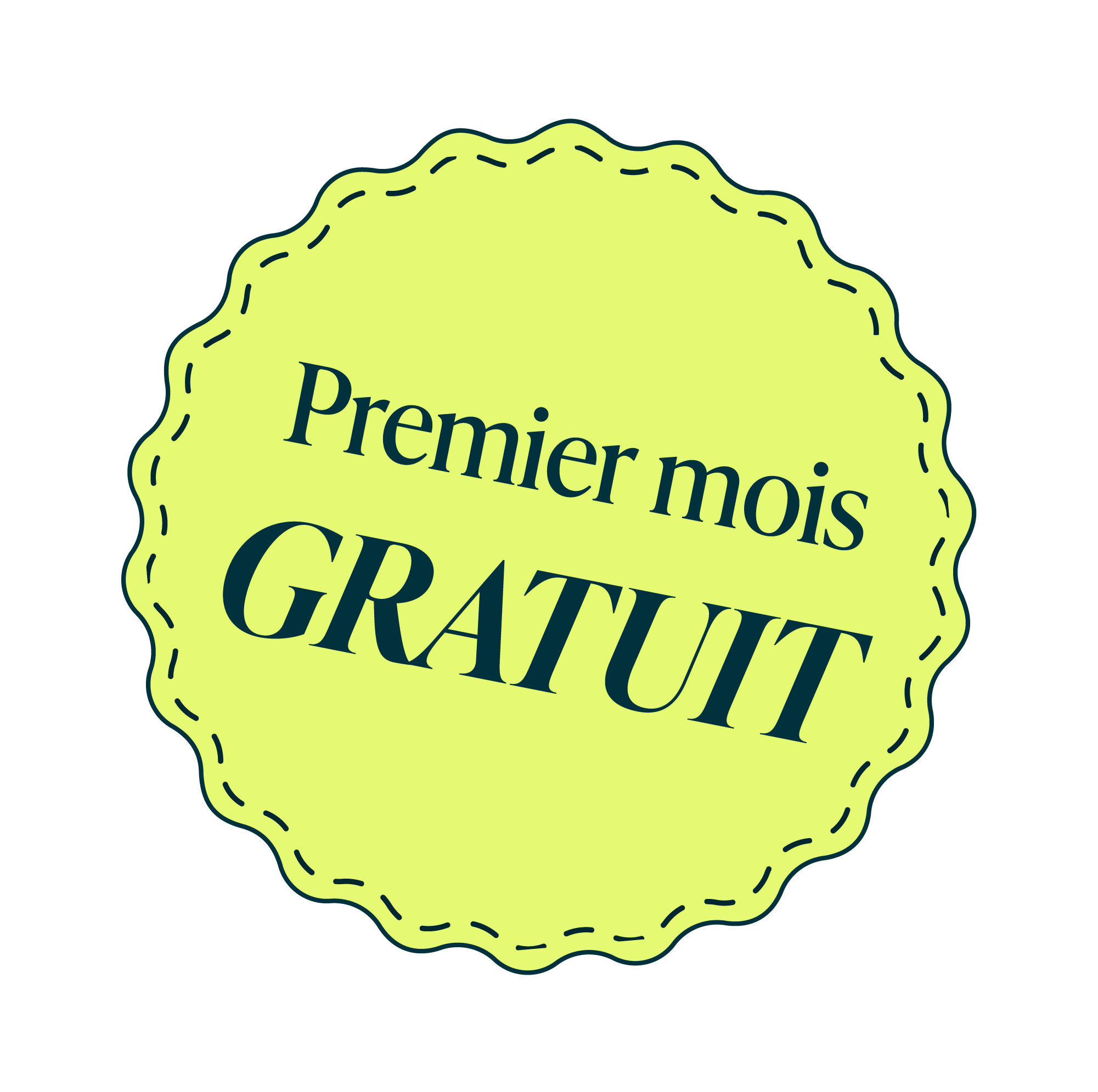 Sticker EMG FR Eerste maand gratis 1